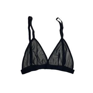 JOES JEANS SHEER MESH BRALETTE BLACK